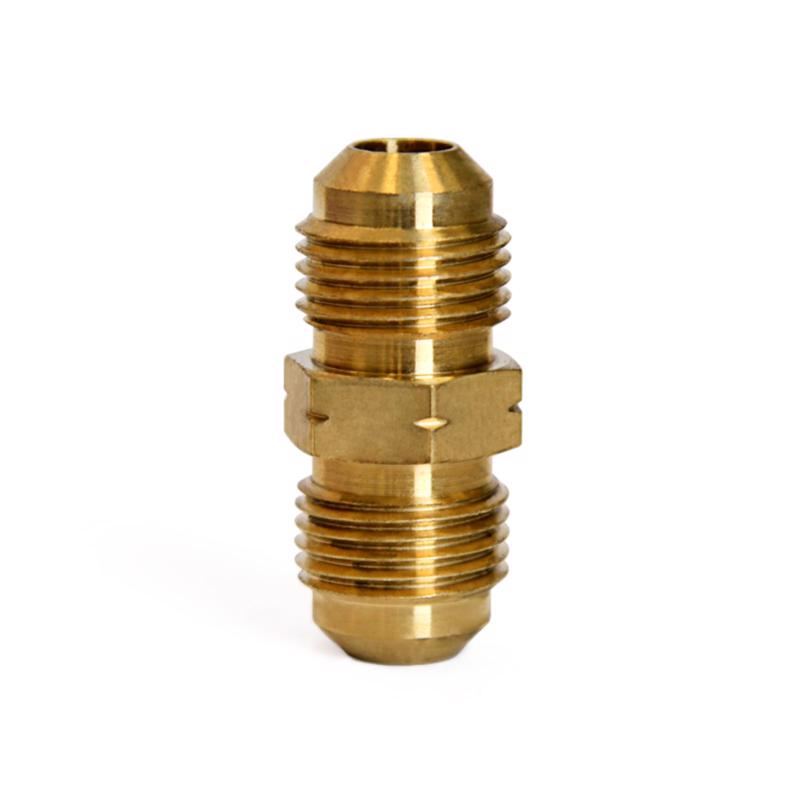ATC 3/8 in. Flare X 3/8 in. D Flare Yellow Brass Union (Pack of 5)