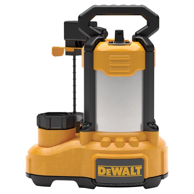 DeWalt 1/2 HP 6100 gph Stainless Steel Vertical Float Switch AC Submersible Sump Pump 10 ft