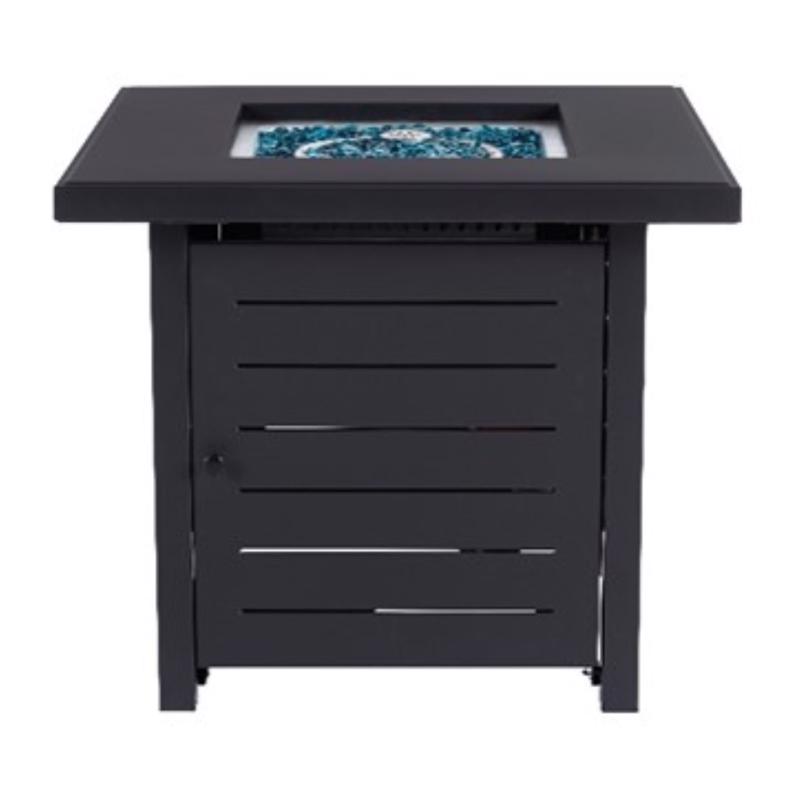 Living Accents 28 in. W Steel Square Propane Fire Pit