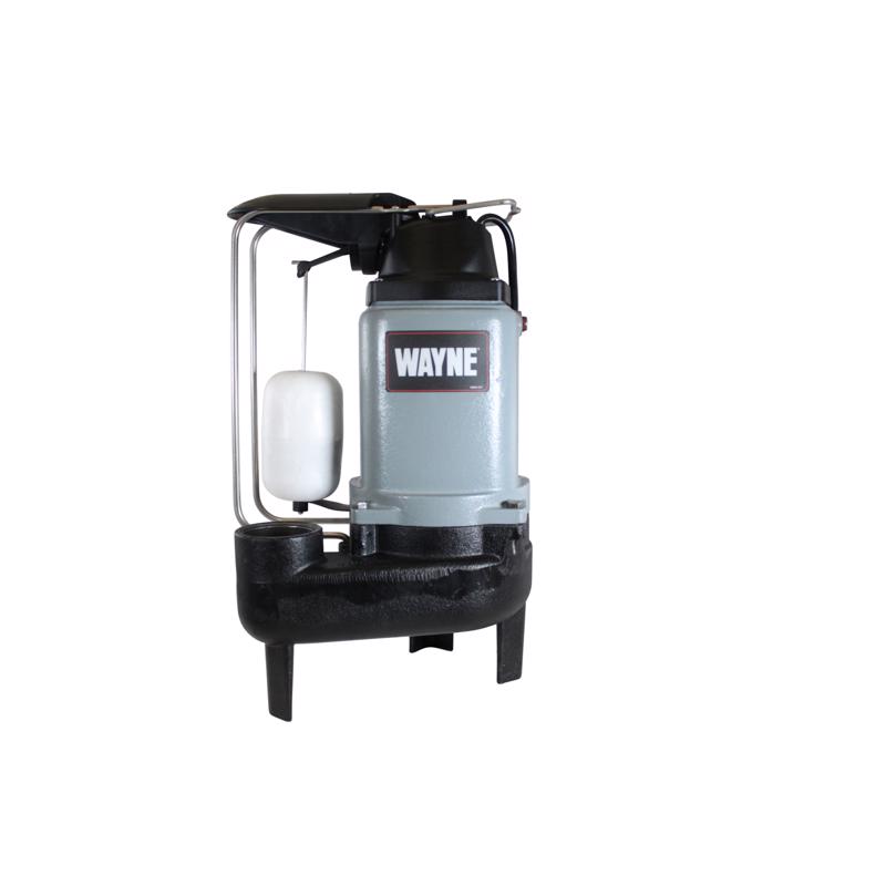 Wayne 1/2 HP 9000 gph Cast Iron Vertical Float Switch Sewage Pump
