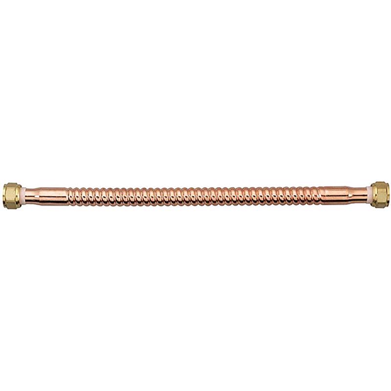 Homewerks 3/4 in. FIP in. X 3/4 in. D FIP 18 in. Copper Water Heater Supply Line
