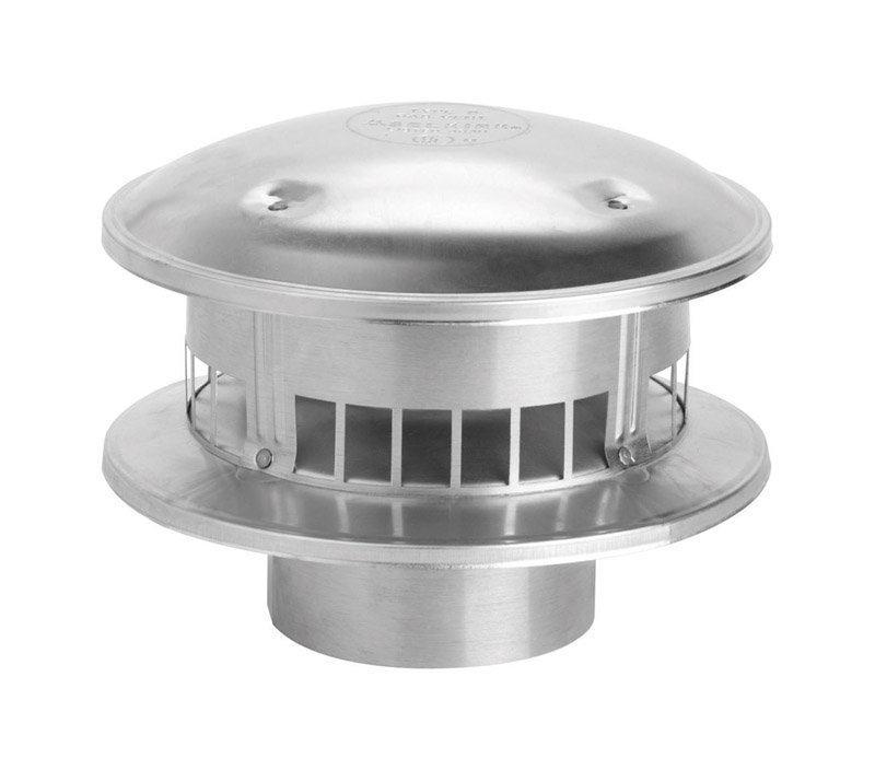 Selkirk 3 in. D Aluminum Stove Pipe Metalbestos Top (Pack of 6)