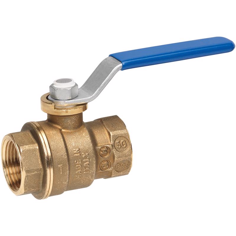 Homewerks 3/4 in. Brass FIP Ball Valve Full Port Quarter-Turn Lever For Water/Oil/Gas (Pack of 5)