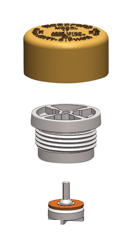Woodford 1 in. Fine Threaded SCFM Brass Vacuum Breaker Float Kit