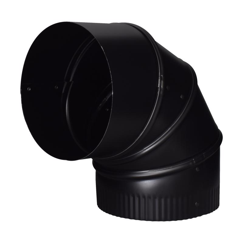 Imperial 6 in. D X 6 in. L Steel Stove Pipe Elbow (Pack of 4)