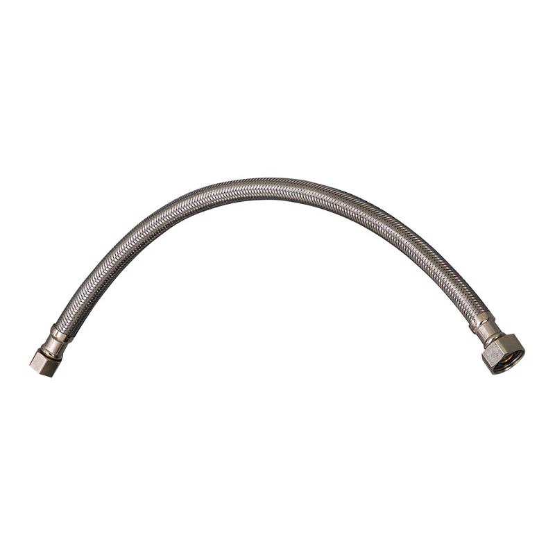 Plumb Pak EZ 3/8 in. Compression X 1/2 in. D FIP 12 in. Stainless Steel Faucet Supply Line
