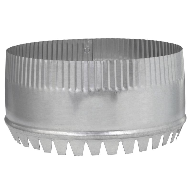 Imperial 8 in. D 28 Ga. Galvanized Steel Round Starting Collar (Pack of 10)