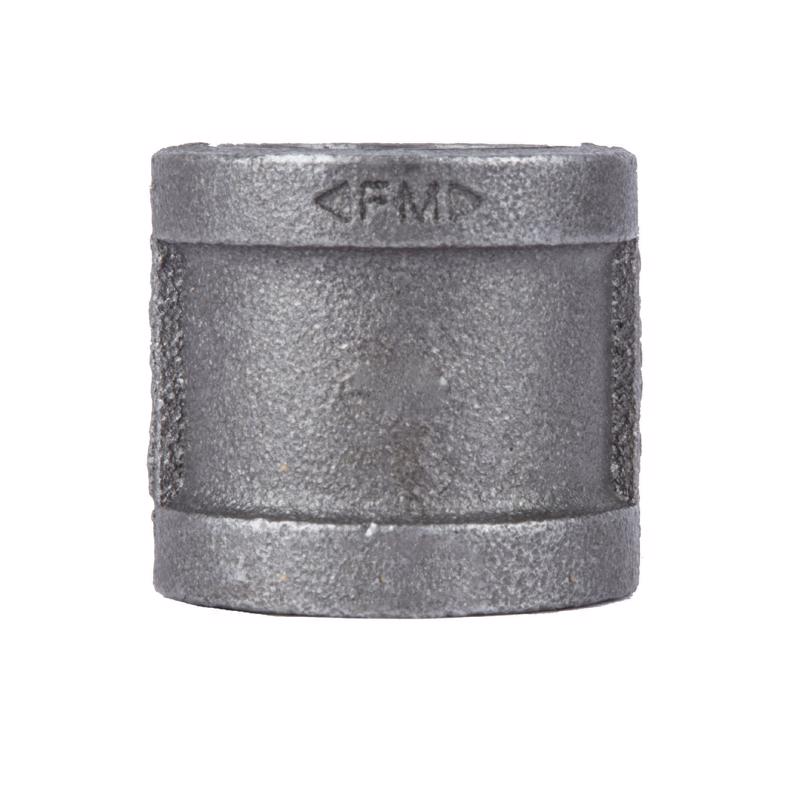 STZ Industries 1/2 in. FIP each X 1/2 in. D FIP Black Malleable Iron Coupling (Pack of 5)