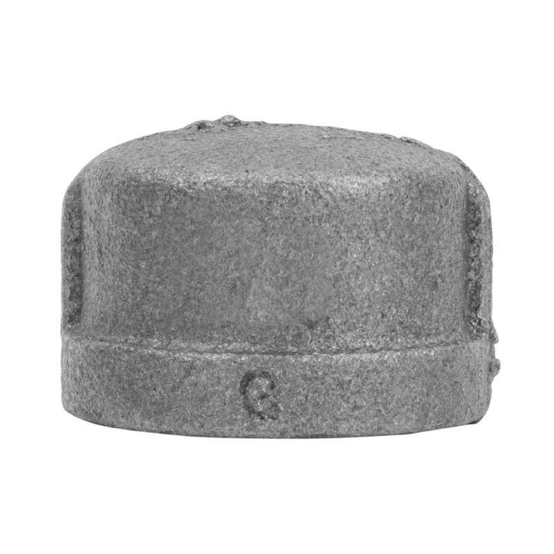 STZ Industries 1/2 in. FIP each Black Malleable Iron Cap (Pack of 5)