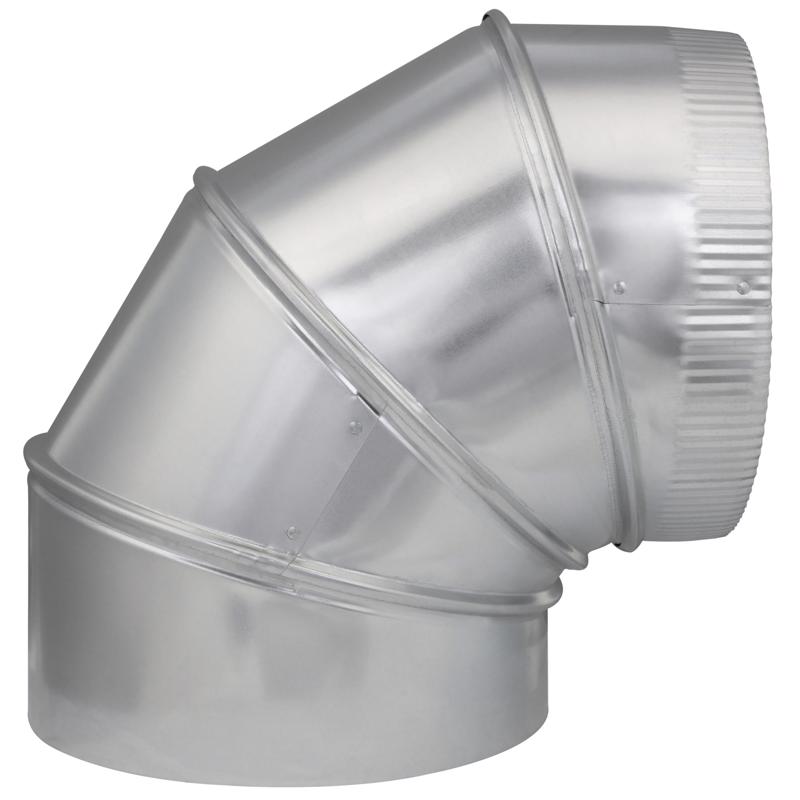 Imperial 9 in. D X 9 in. D Adjustable 90 deg Galvanized Steel Furnace Pipe Elbow (Pack of 8)