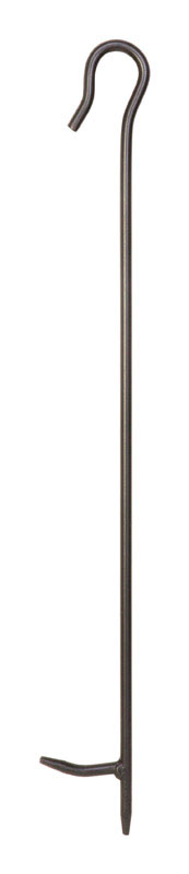Panacea Open Hearth Black Matte Steel Fireplace Poker