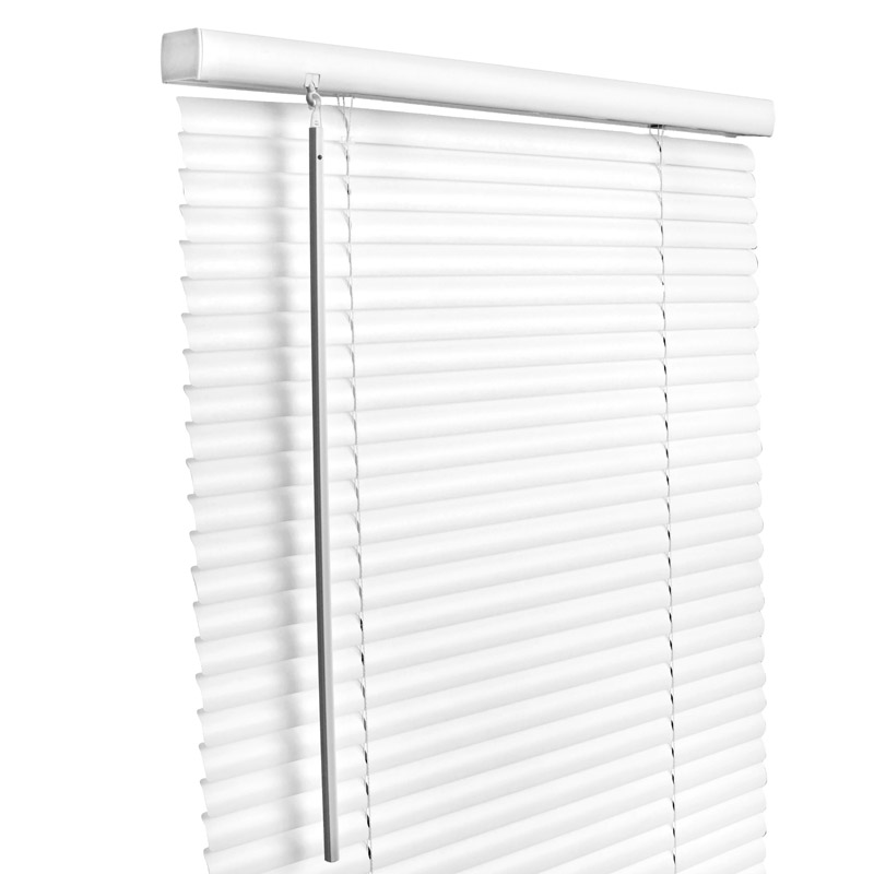 Living Accents Vinyl 1 in. Blinds 43 in. W X 64 in. H White Cordless
