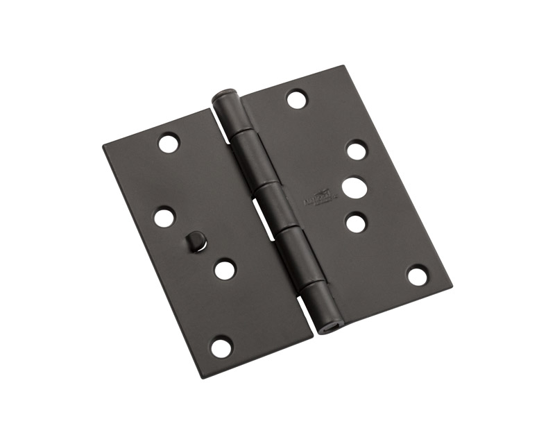 National Hardware 4 in. L Black Door Hinge 3 pk (Pack of 5)
