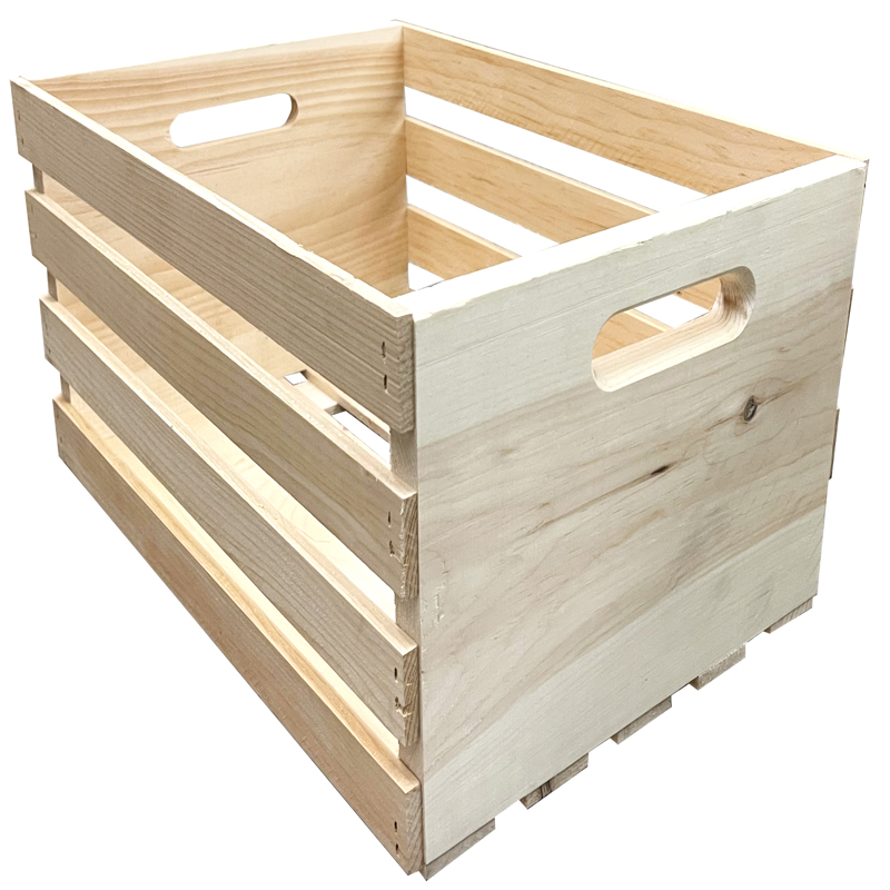 Demis Products 9.56 in. H X 12.5 in. W X 18 in. D Storage Crate Natural (Pack of 3)