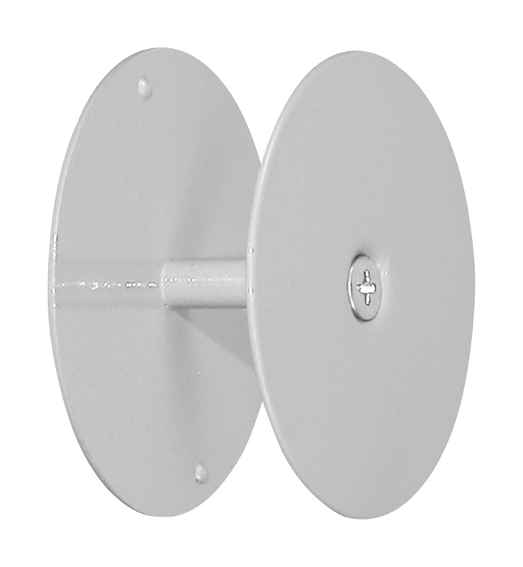 Prime-Line 2-5/8 in. D Gray Steel Hole Filler Plate 1 pk