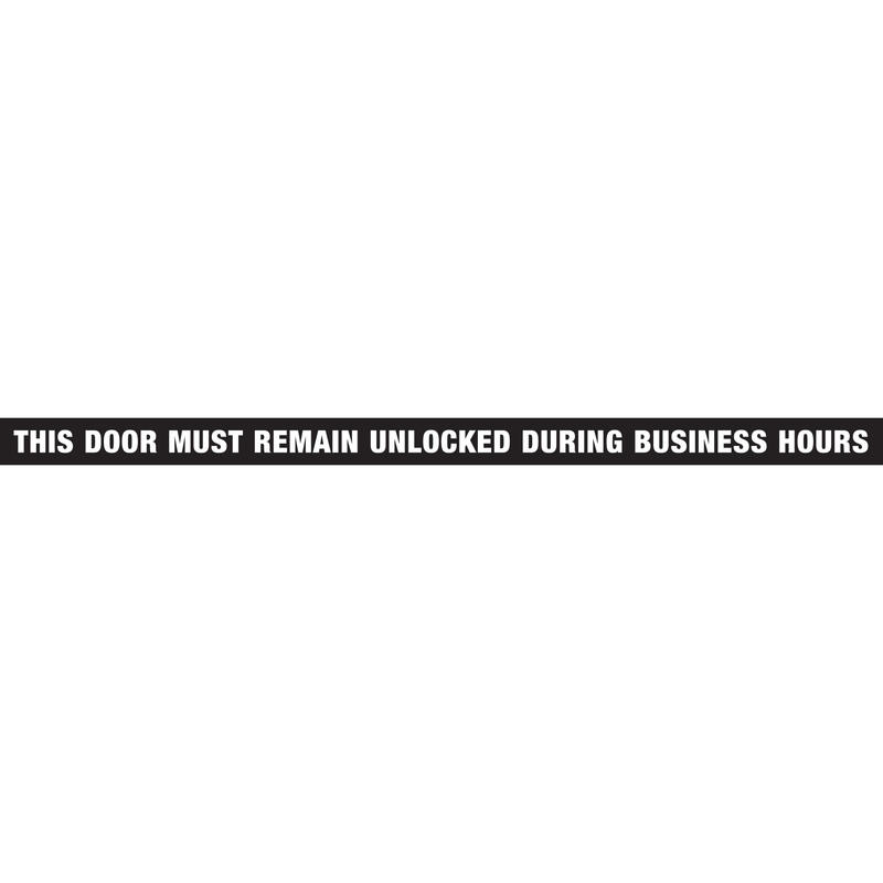 HILLMAN English Black Notice Decal 1.5 in. H X 28 in. W (Pack of 10)