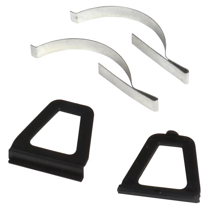 Phifer Wire Black Aluminum 3 in. W X 6 in. L Pull Tab with Corner Springs 2 pk