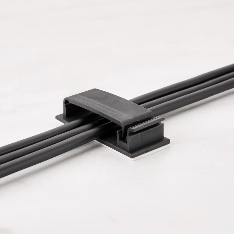 Wrap-It 3.38 in. L Black Plastic Cable Clip (Pack of 6)