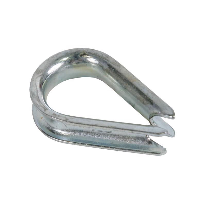 Koch Industries Zinc-Plated Galvanized Steel 3/16 in. D Wire Rope Clips and Thimble (Pack of 20)