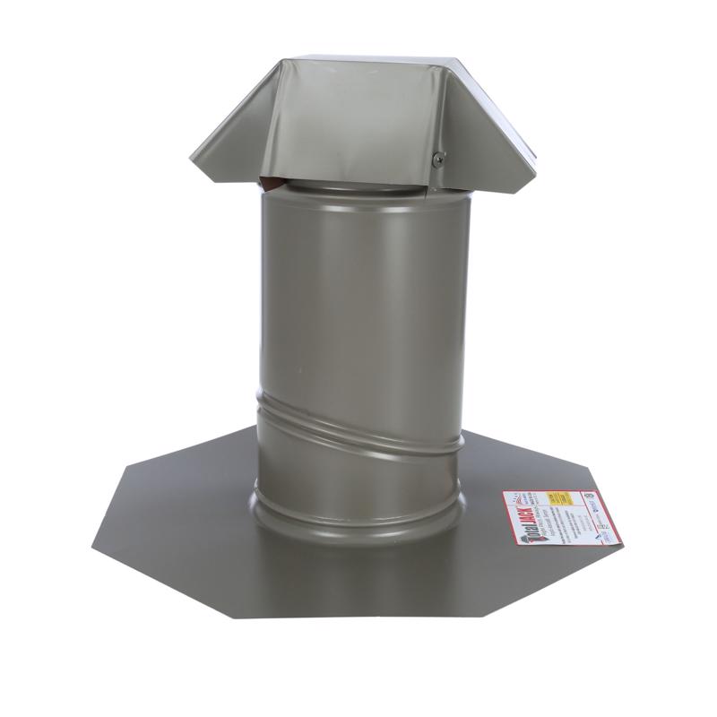 Air Vent Total Jack 15 in. W X 15 in. L Galvanized Steel Roof Flashing Weathered Wood