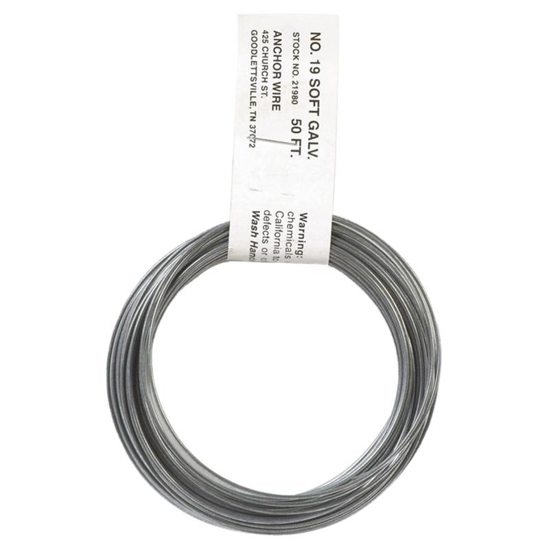 HILLMAN 50 ft. L Galvanized Steel 19 Ga. Mechanics Wire