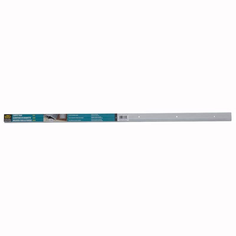 M-D Building Products 0.3 in. H X 1.38 in. W X 36 in. L Prefinished Silver Aluminum Carpet Trim