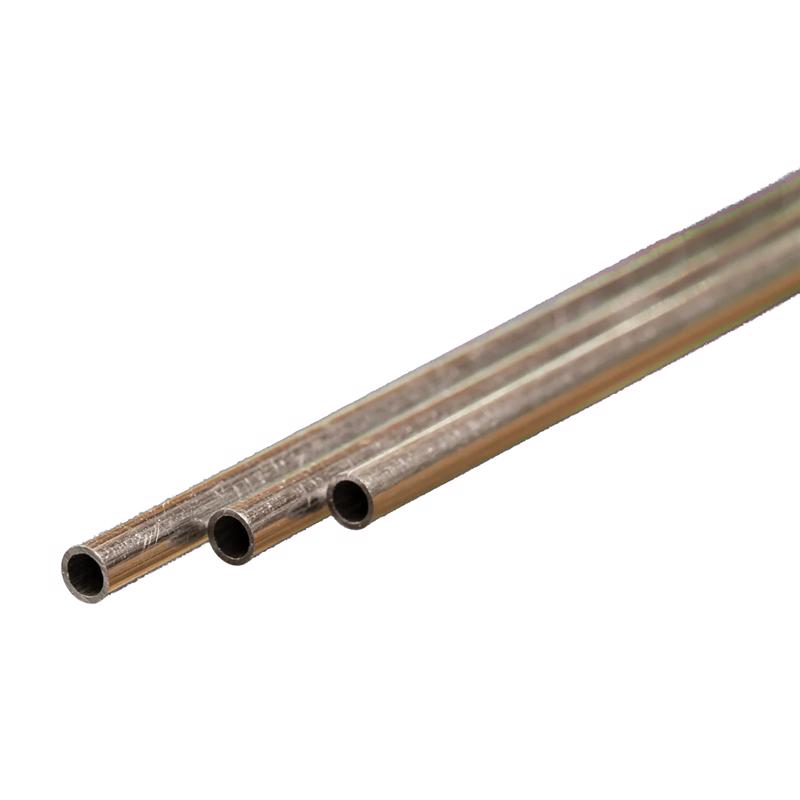 K&S 3/32 in. D X 1 ft. L Round Aluminum Tube