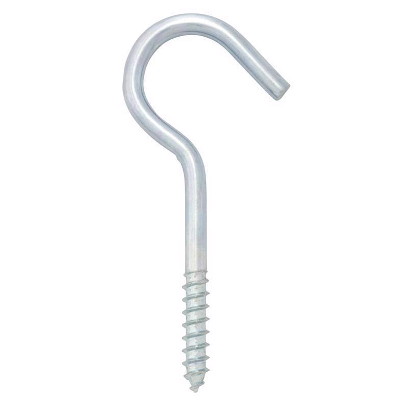 Hampton Small Zinc-Plated Silver Steel 3.88 in. L Ceiling Hook 80 lb 1 pk (Pack of 20)