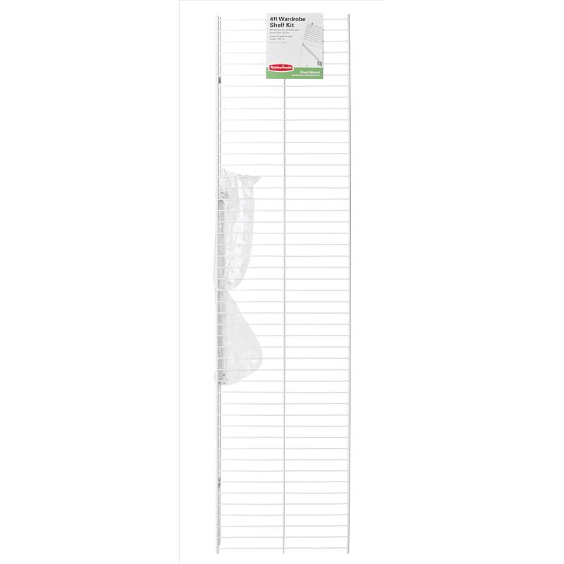 Rubbermaid 48 in. H X 12 in. W X 48 in. L Steel Wardrobe Shelf Kit
