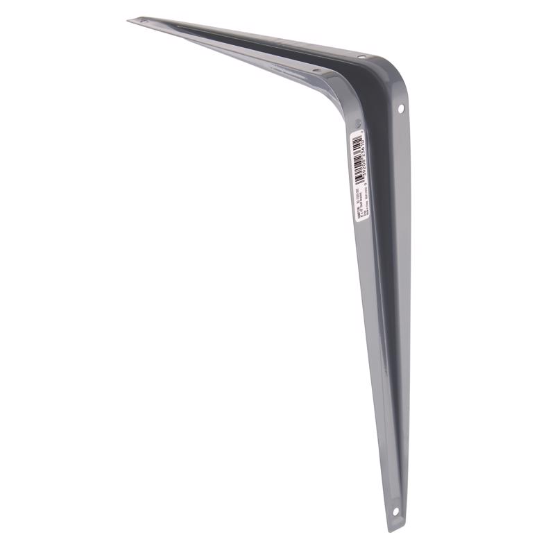 Hampton Gray Steel Shelf Support 18 Ga. 8 in. L 100 lb (Pack of 10)
