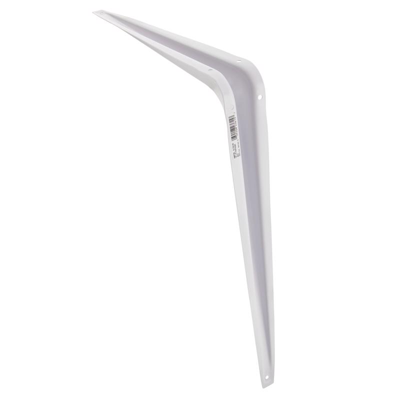Hampton White Steel Shelf Support 18 Ga. 12 in. L 100 lb (Pack of 10)