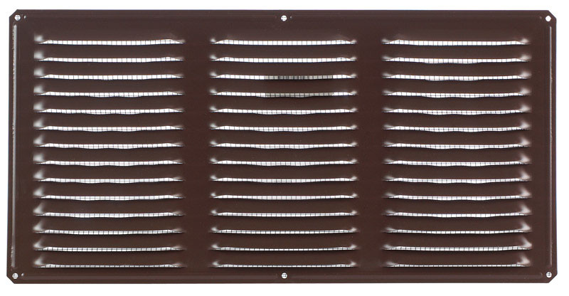 Air Vent 8 in. H X 16 in. L Brown Aluminum Undereave Vent (Pack of 24)