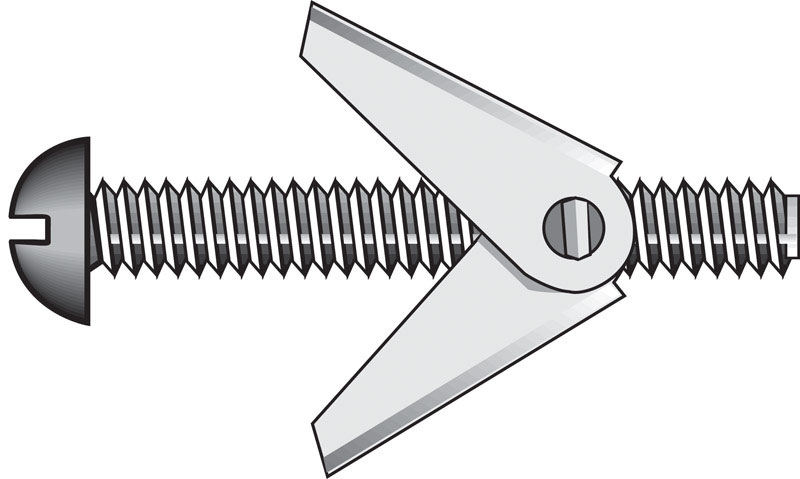 HILLMAN 1/4 in. D X 5 in. L Round Steel Toggle Bolt 50 pk