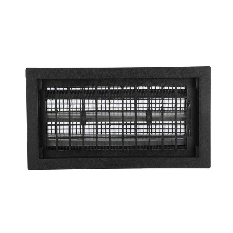 Air Vent 9.5 in. H X 17.5 in. W Black Plastic Manual Foundation Vent