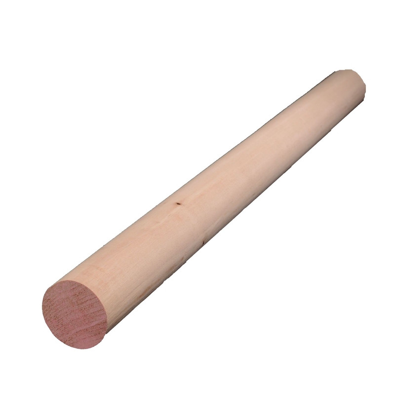 Alexandria Moulding Round Ramin Hardwood Dowel 1-1/2 in. D X 36 in. L 1 pk Pink (Pack of 2)