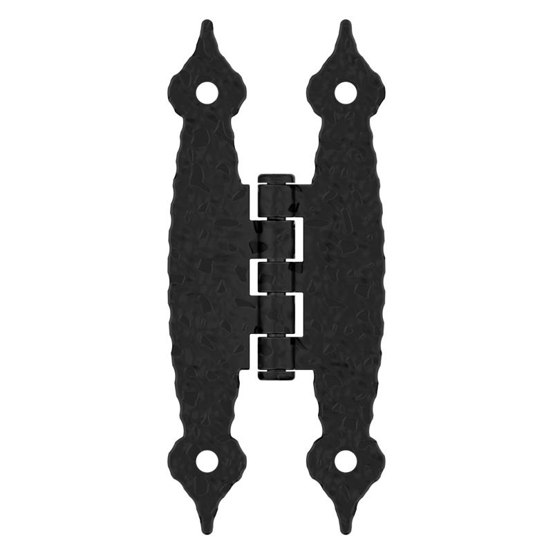 Amerock 1-1/2 in. W X 3-1/2 in. L Black Steel Cabinet Hinge 1 pk