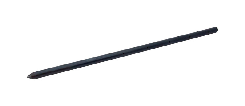 Grip-Rite Steel Round Stake with Holes 24 in. H X 0.75 in. D (Pack of 10)
