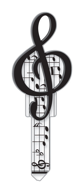 Lucky Line Key Shapes Music House Key Blank Double For Kwikset Multicolored (Pack of 5)