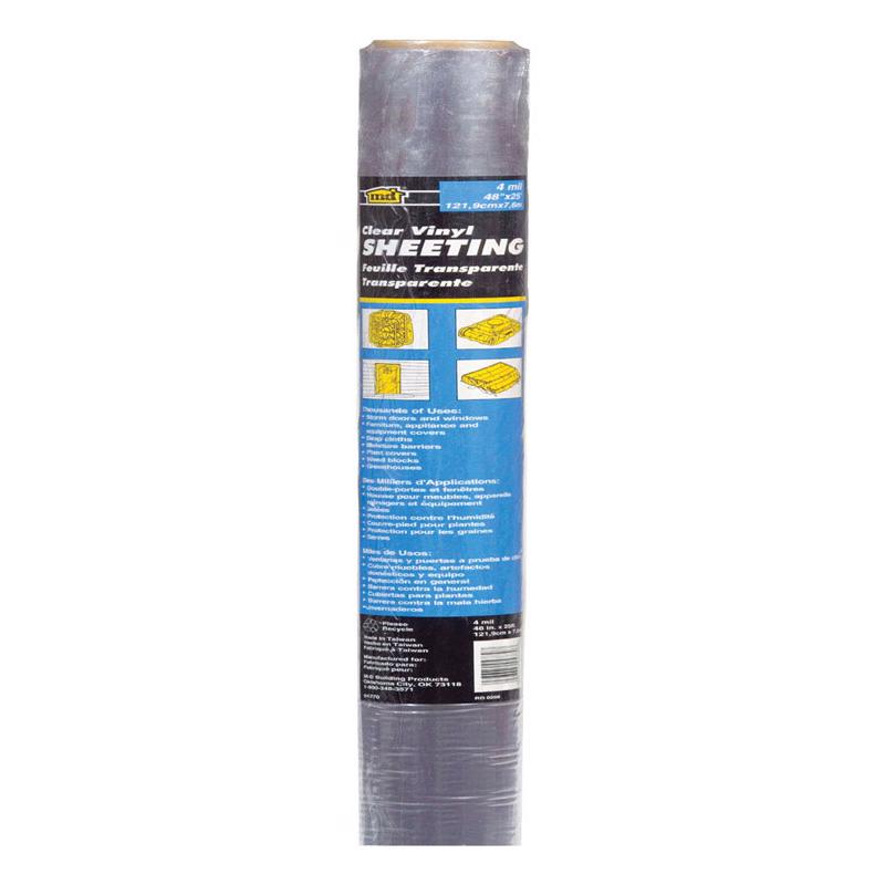 M-D Building Products Polar Block Indoor and Outdoor Vinyl Sheeting 48 in. L X 25 ft. W 1 Rolls
