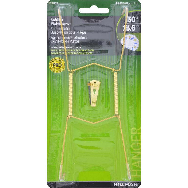 HILLMAN Brass-Plated Gold All Purpose Hanger 11 in. 1 pk (Pack of 10)