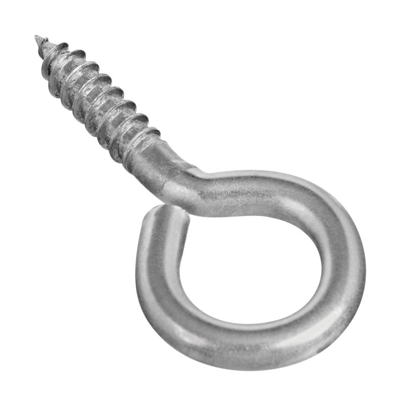National Hardware 0.16 in. D X 1-5/8 in. L Polished Stainless Steel Screw Eye 40 lb. cap. 1 pk (Pack of 20)