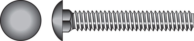 HILLMAN 3/8 in. X 1-1/2 in. L Zinc-Plated Steel Carriage Bolt 100 pk