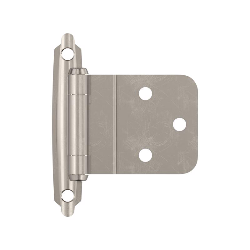 Amerock 2-15/79 in. W X 2-3/4 in. L Sterling Nickel Silver Steel Self-Closing Hinge 2 pk