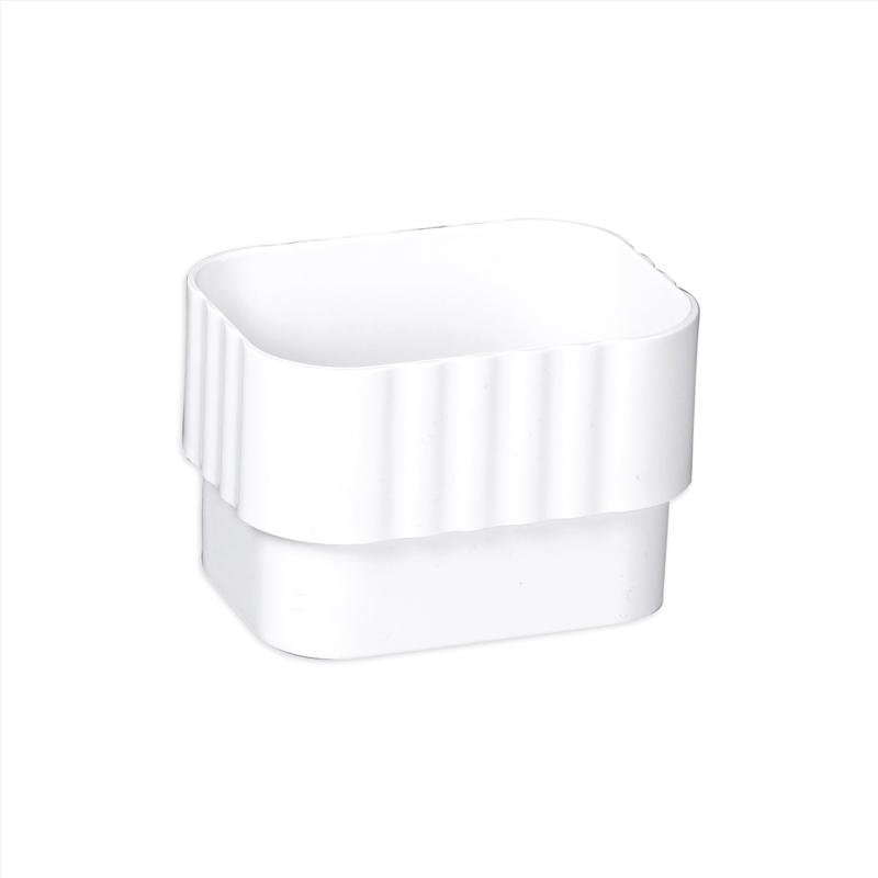 Amerimax 3 in. H X 2 in. W X 3 in. L White Vinyl K Downspout Connector