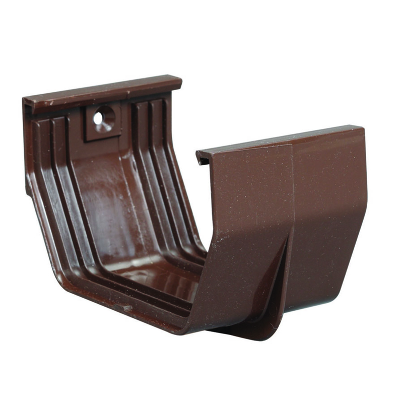 Amerimax 3.3 in. H X 3 in. W X 5 in. L Brown Vinyl U Gutter Connector (Pack of 25)