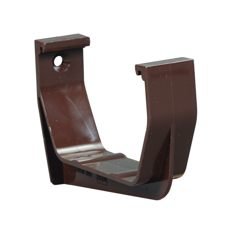 Amerimax 5.75 in. H X 3.25 in. W X 5 in. L Brown Vinyl U Exterior Hook Bracket (Pack of 50)