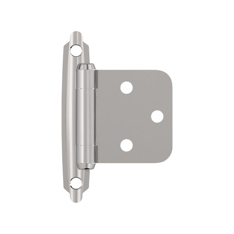 Amerock 1-13/16 in. W X 2-3/4 in. L Polished Chrome Steel Cabinet Hinge 2 pk