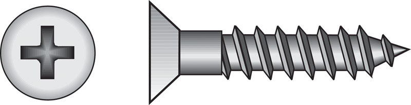 HILLMAN No. 14 X 1-1/2 in. L Phillips Zinc-Plated Coarse Wood Screws 100 pk