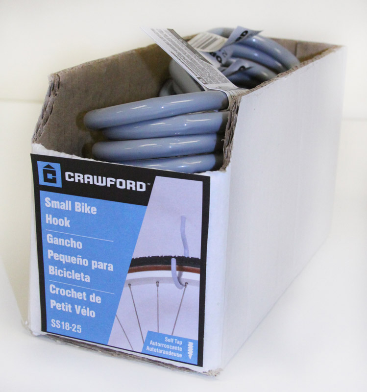 Crawford Medium Vinyl Coated Gray Steel 5.91 in. L Hook 20 lb 1 pk (Pack of 25)