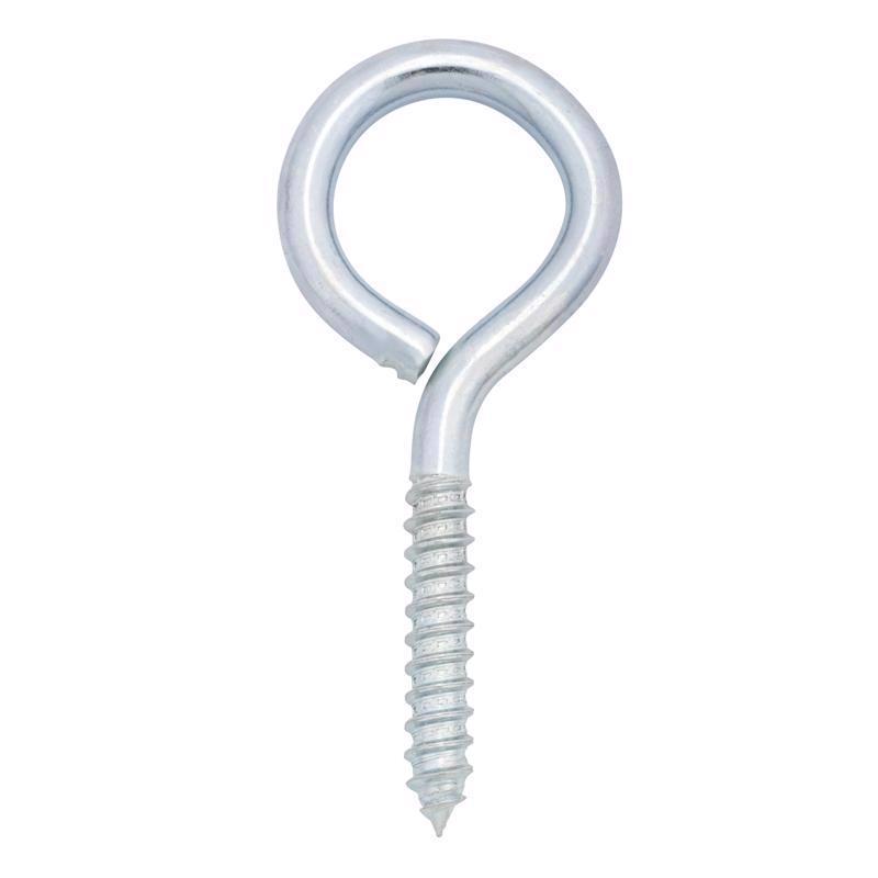 Hampton 3/8 in. X 4 in. L Zinc-Plated Steel Lag Thread Eyebolt (Pack of 10)